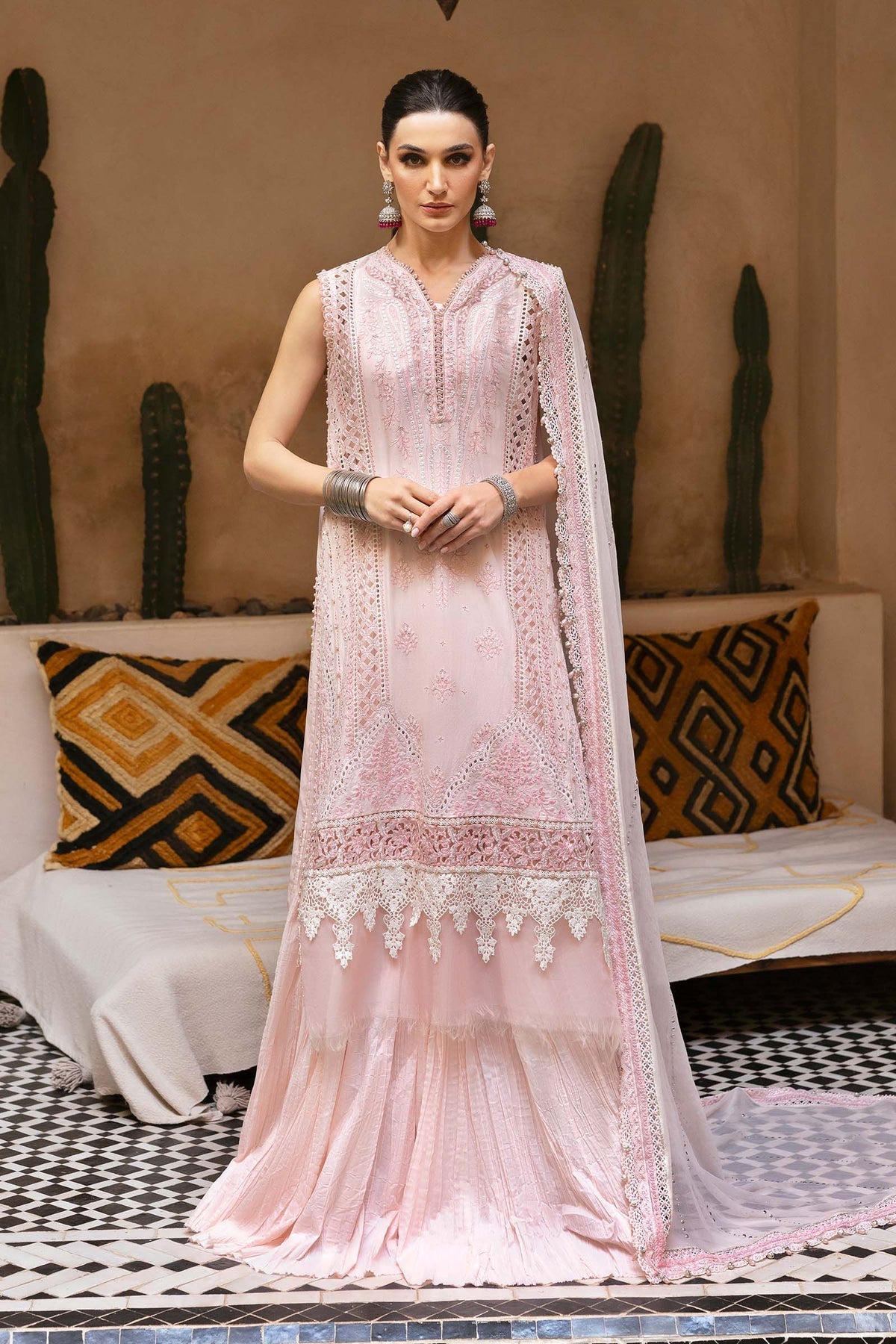 Maria B | Luxury Lawn 25 | D-2511-A - by - Libasekhas UK - Registered Vendor of : Maria B - 100% Original Designer Dresss