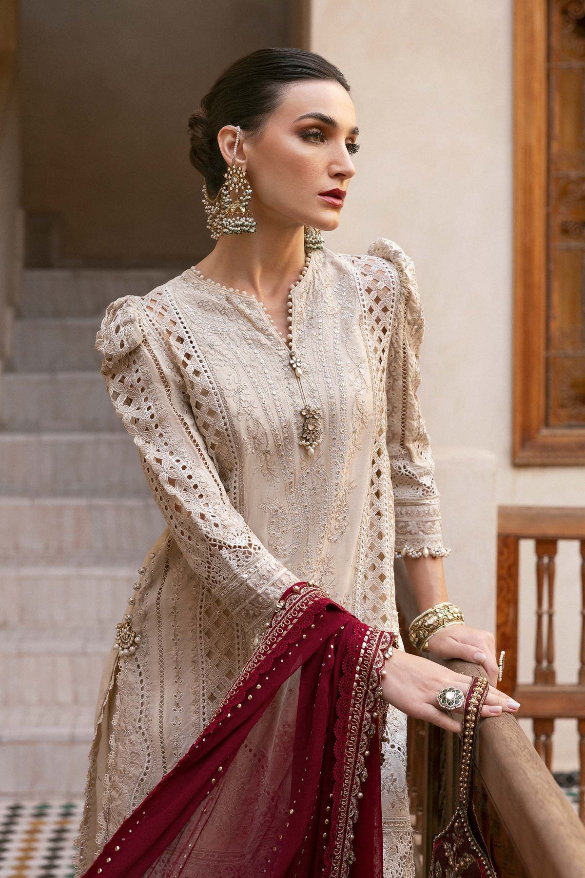 Maria B | Luxury Lawn 25 | D-2511-B - by - Libasekhas UK - Registered Vendor of : Maria B - 100% Original Designer Dresss