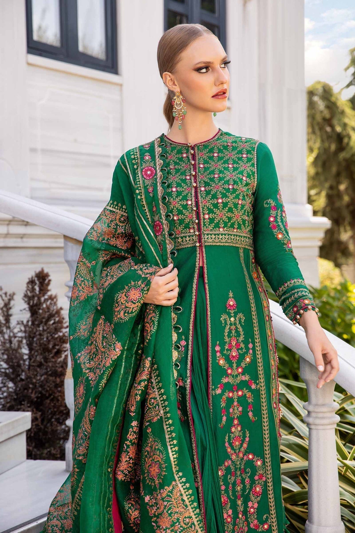 Maria B | Sateen Formals 24 | CST-811 - by - Libasekhas UK - Registered Vendor of : Maria B - 100% Original Designer Dresss