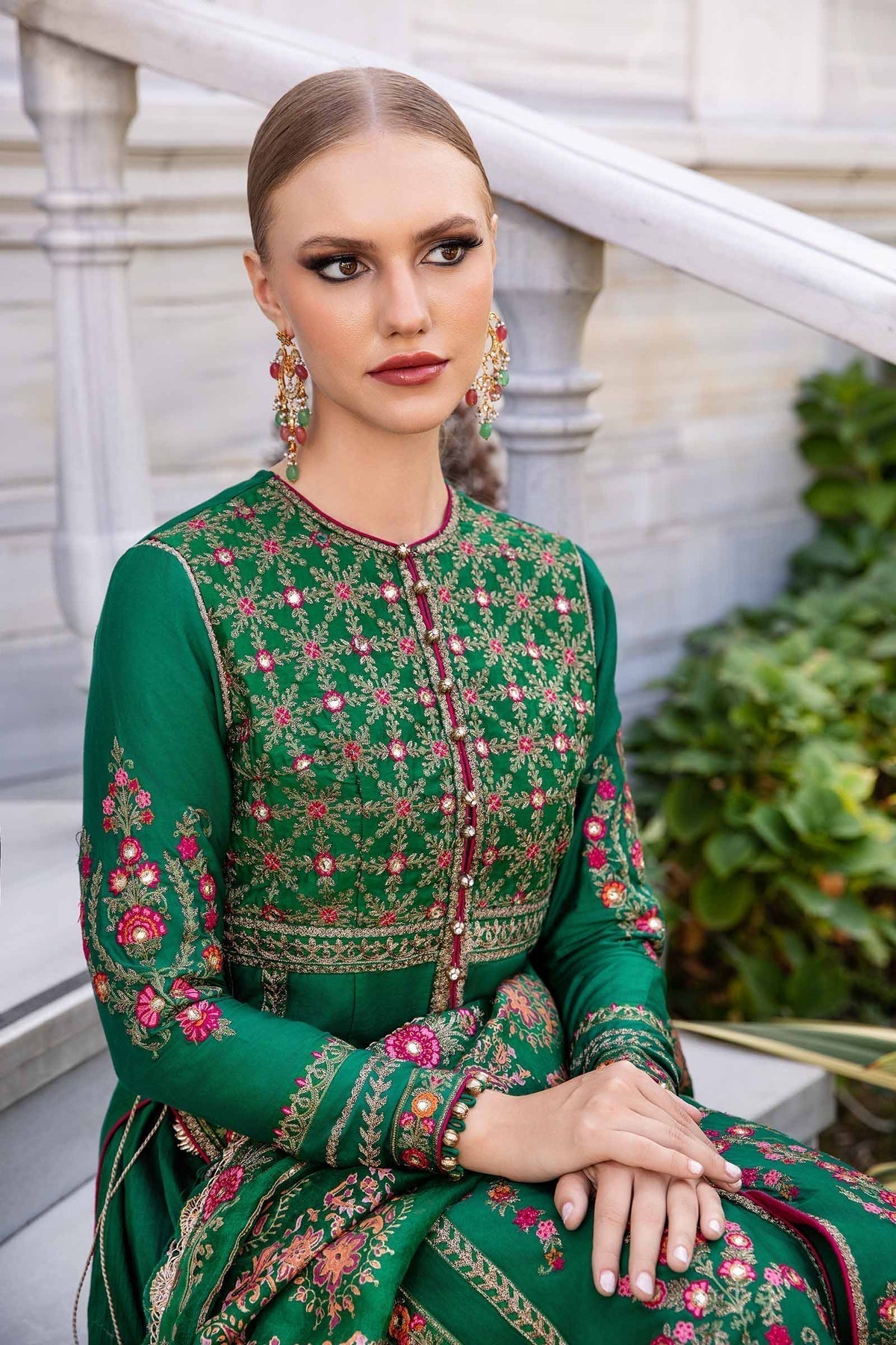 Maria B | Sateen Formals 24 | CST-811 - by - Libasekhas UK - Registered Vendor of : Maria B - 100% Original Designer Dresss