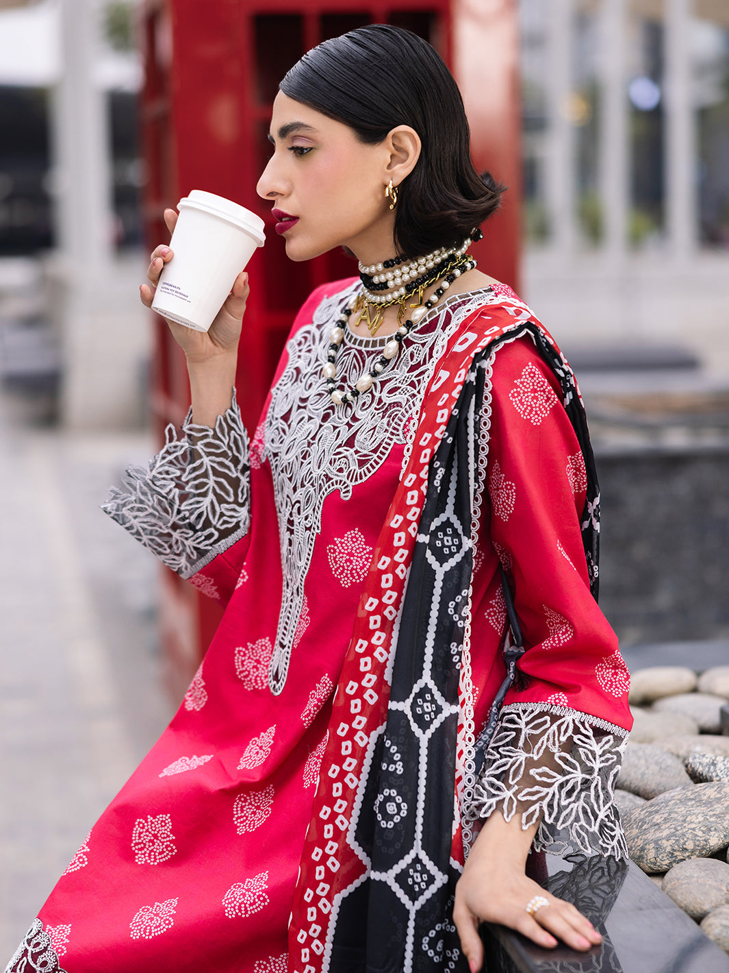 Mahnur | Broadway Luxury Lawn 25 | Azelea - by - Libasekhas UK - Registered Vendor of : Mahnur - 100% Original Designer Dresss