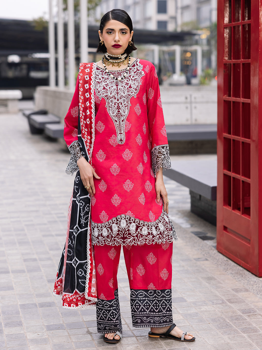 Mahnur | Broadway Luxury Lawn 25 | Azelea - by - Libasekhas UK - Registered Vendor of : Mahnur - 100% Original Designer Dresss