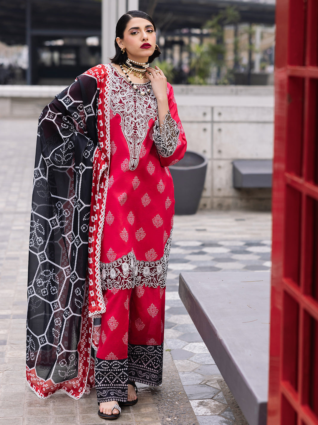 Mahnur | Broadway Luxury Lawn 25 | Azelea - by - Libasekhas UK - Registered Vendor of : Mahnur - 100% Original Designer Dresss