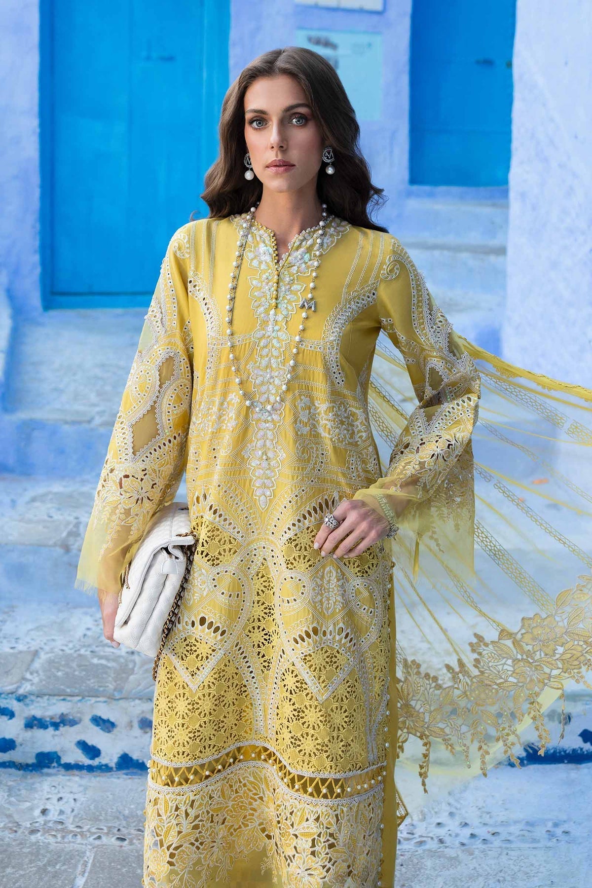 Maria B | Luxury Lawn 25 | D-2512-A - by - Libasekhas UK - Registered Vendor of : Maria B - 100% Original Designer Dresss
