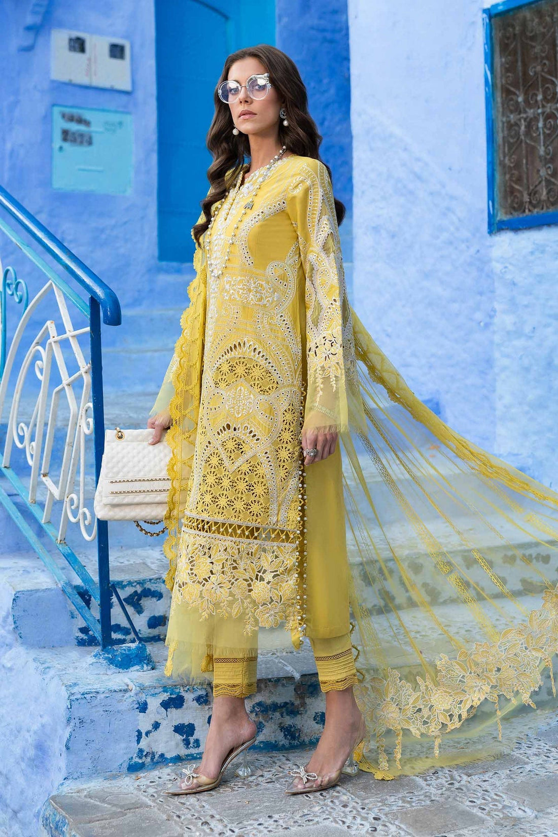 Maria B | Luxury Lawn 25 | D-2512-A - Ladies Clothes -  Libasekhas