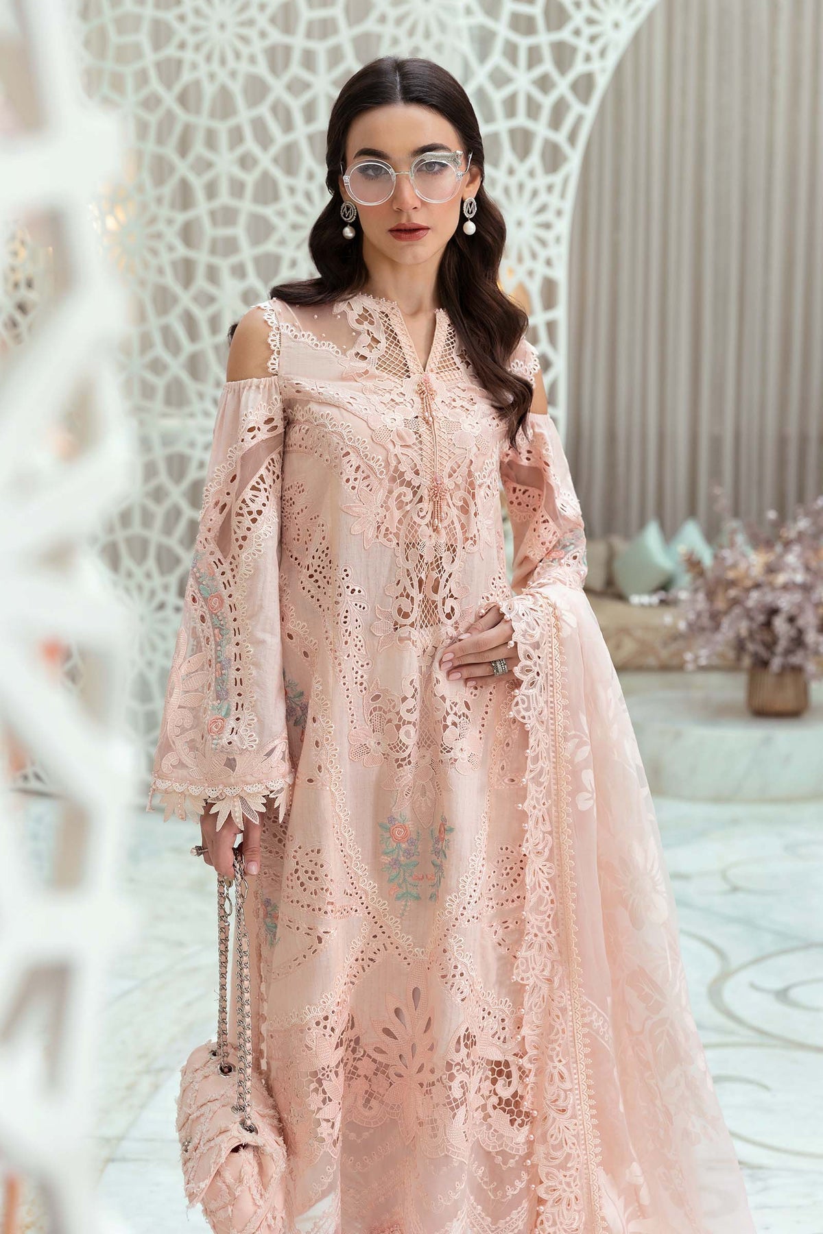 Maria B | Luxury Lawn 25 | D-2513-A - by - Libasekhas UK - Registered Vendor of : Maria B - 100% Original Designer Dresss