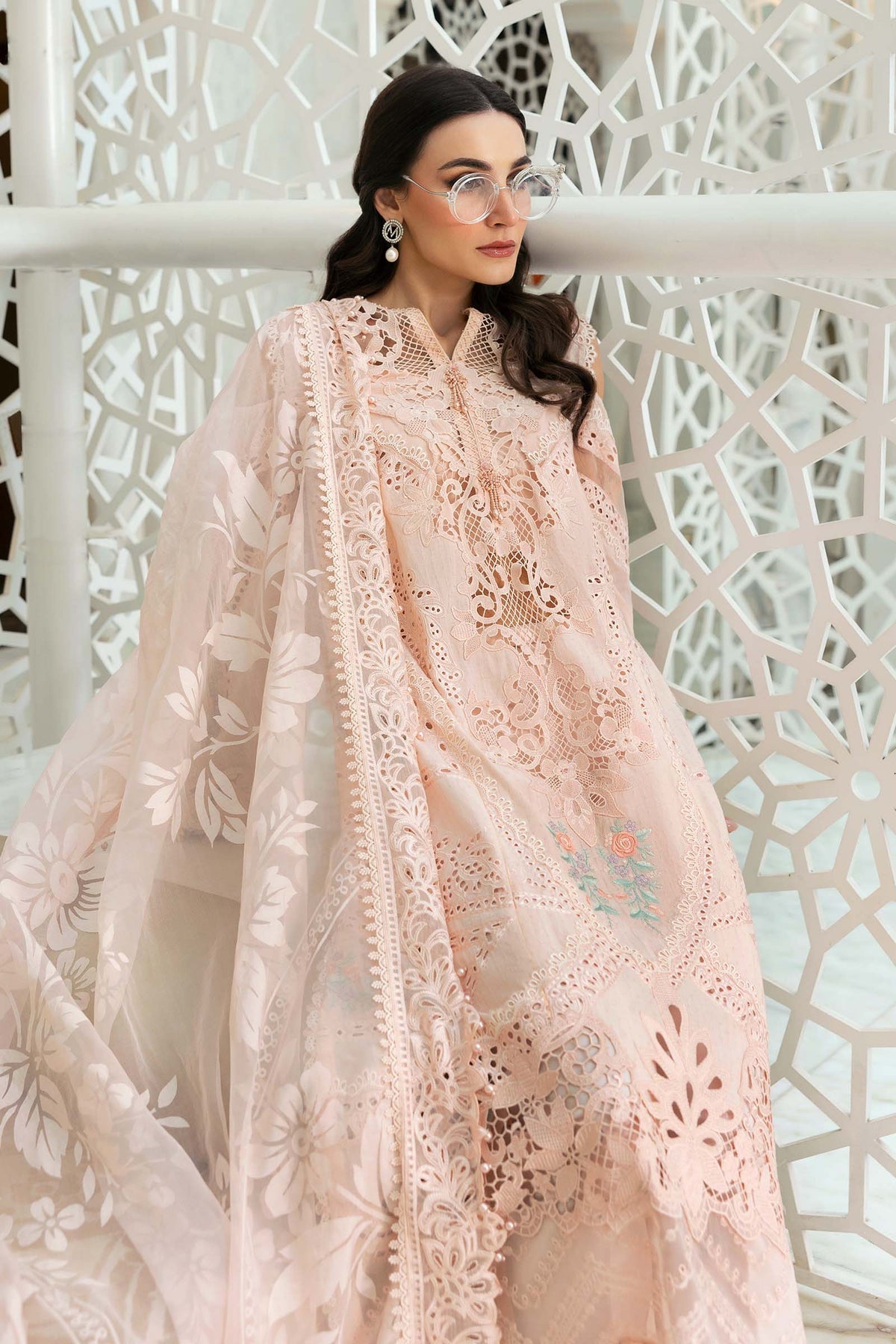 Maria B | Luxury Lawn 25 | D-2513-A - by - Libasekhas UK - Registered Vendor of : Maria B - 100% Original Designer Dresss
