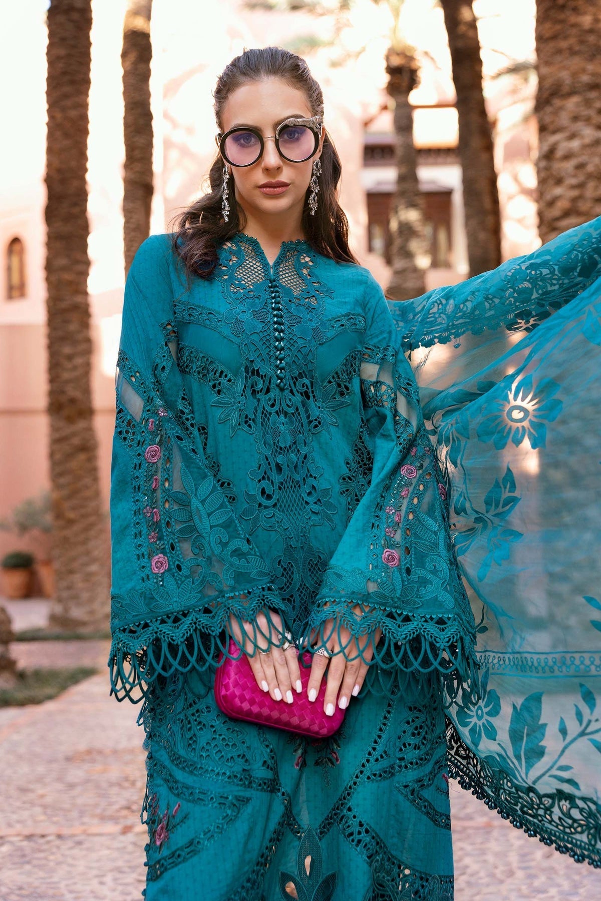 Maria B | Luxury Lawn 25 | D-2513-B - by - Libasekhas UK - Registered Vendor of : Maria B - 100% Original Designer Dresss