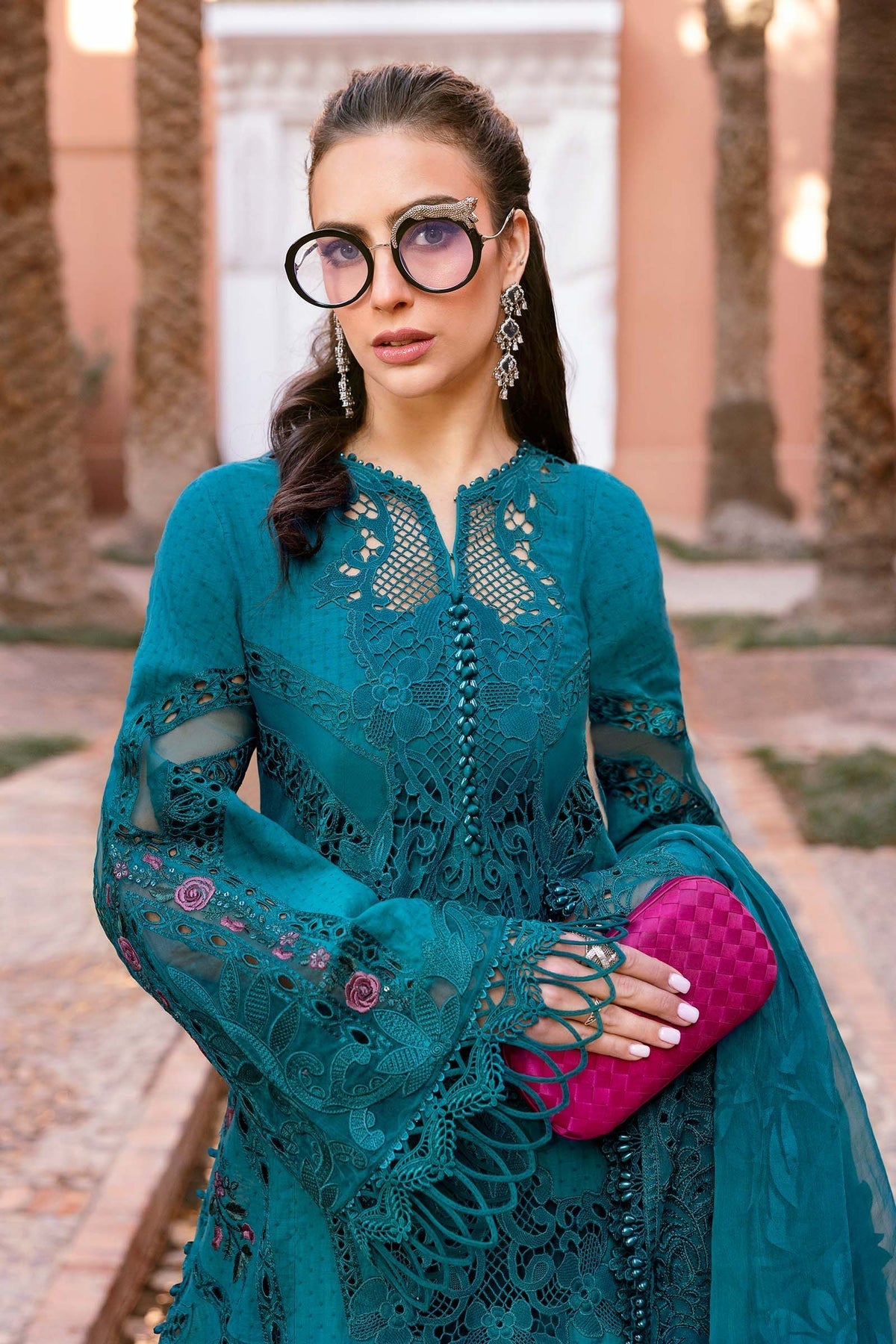 Maria B | Luxury Lawn 25 | D-2513-B - by - Libasekhas UK - Registered Vendor of : Maria B - 100% Original Designer Dresss