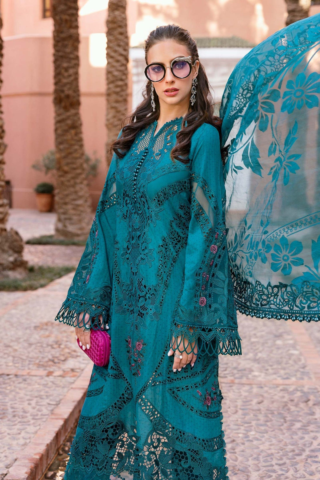 Maria B | Luxury Lawn 25 | D-2513-B - by - Libasekhas UK - Registered Vendor of : Maria B - 100% Original Designer Dresss