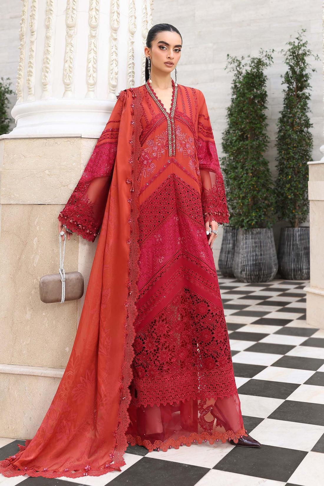 Maria B | luxury Lawn 26 | EL-26-13 - by Libasekhas UK - Registered Vendor of : Maria B - 100% Original Designer Dress