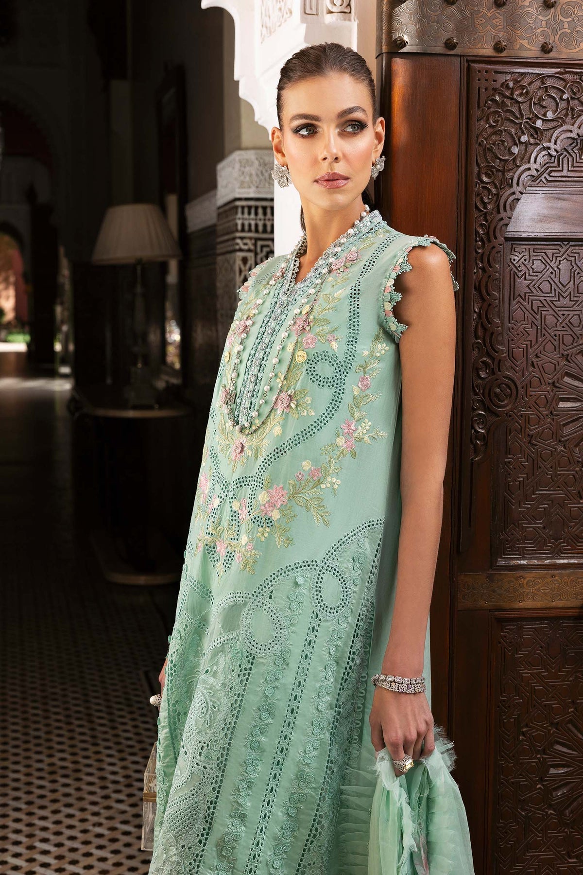 Maria B | Luxury Lawn 25 | D-2514-A - by - Libasekhas UK - Registered Vendor of : Maria B - 100% Original Designer Dresss