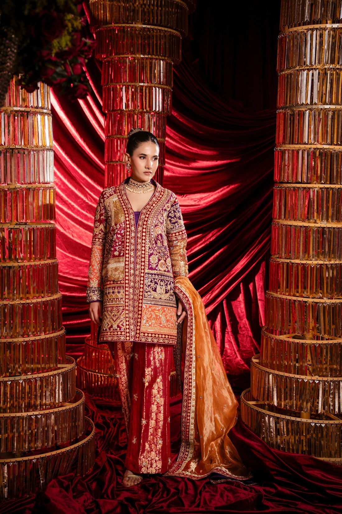 Sable Vogue | Laal Bagh Bridal Collection | SLB-1558 - by Libasekhas UK - Registered Vendor of : Sable Vogue - 100% Original Designer Dress