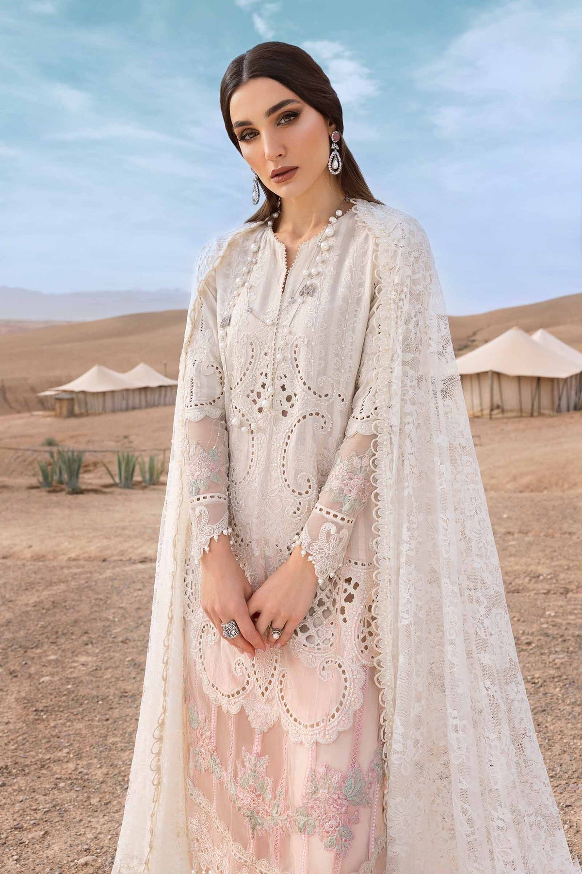 Maria B | Luxury Lawn 25 | D-2515-A - by - Libasekhas UK - Registered Vendor of : Maria B - 100% Original Designer Dresss