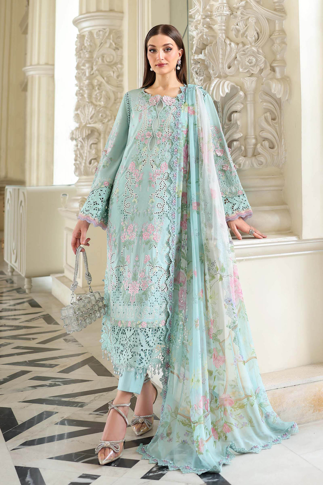 Maria B | luxury Lawn 26 | EL-26-15 - by Libasekhas UK - Registered Vendor of : Maria B - 100% Original Designer Dress