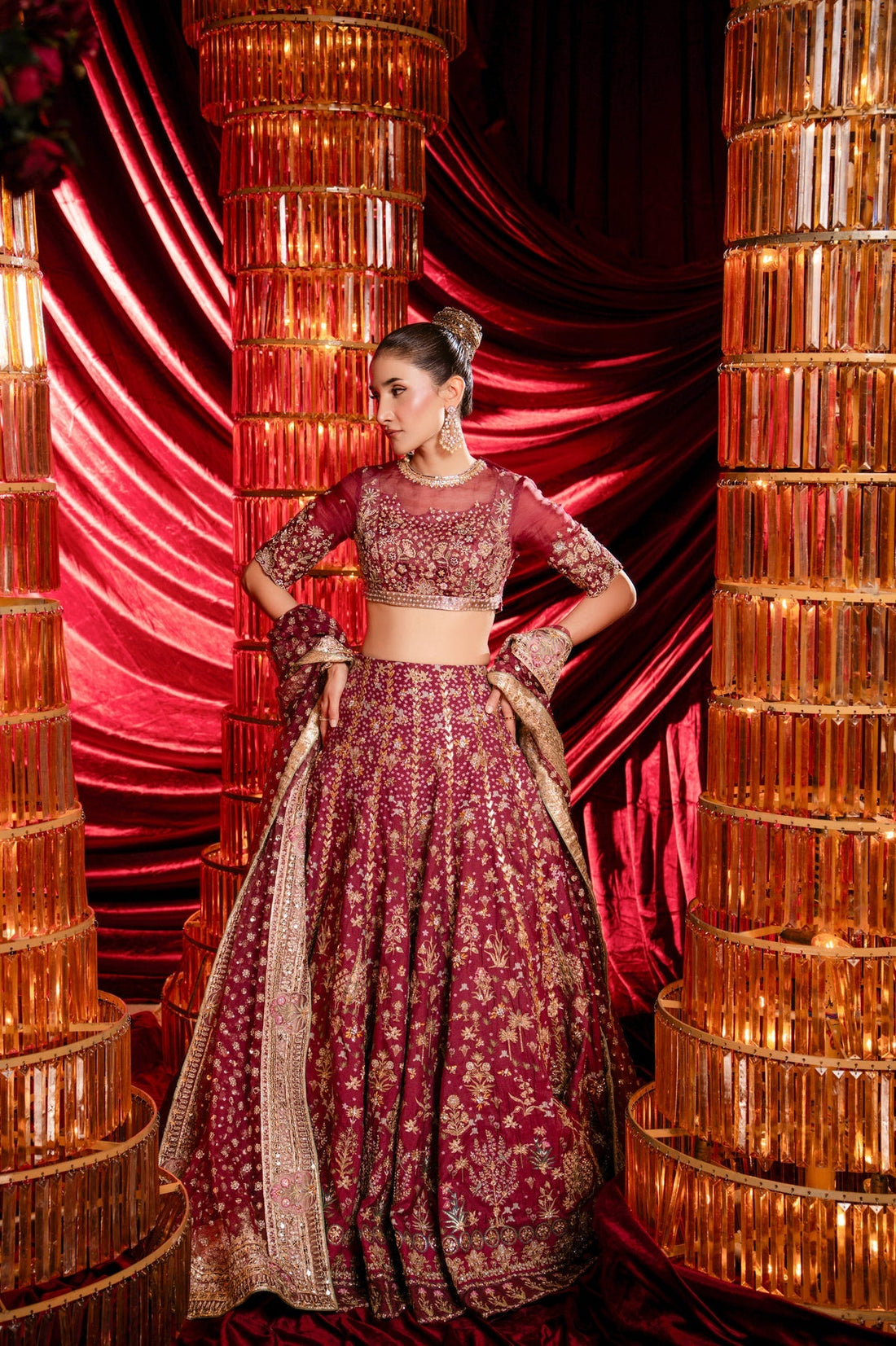 Sable Vogue | Laal Bagh Bridal Collection |SLB-1610 - by Libasekhas UK - Registered Vendor of : Sable Vogue - 100% Original Designer Dress