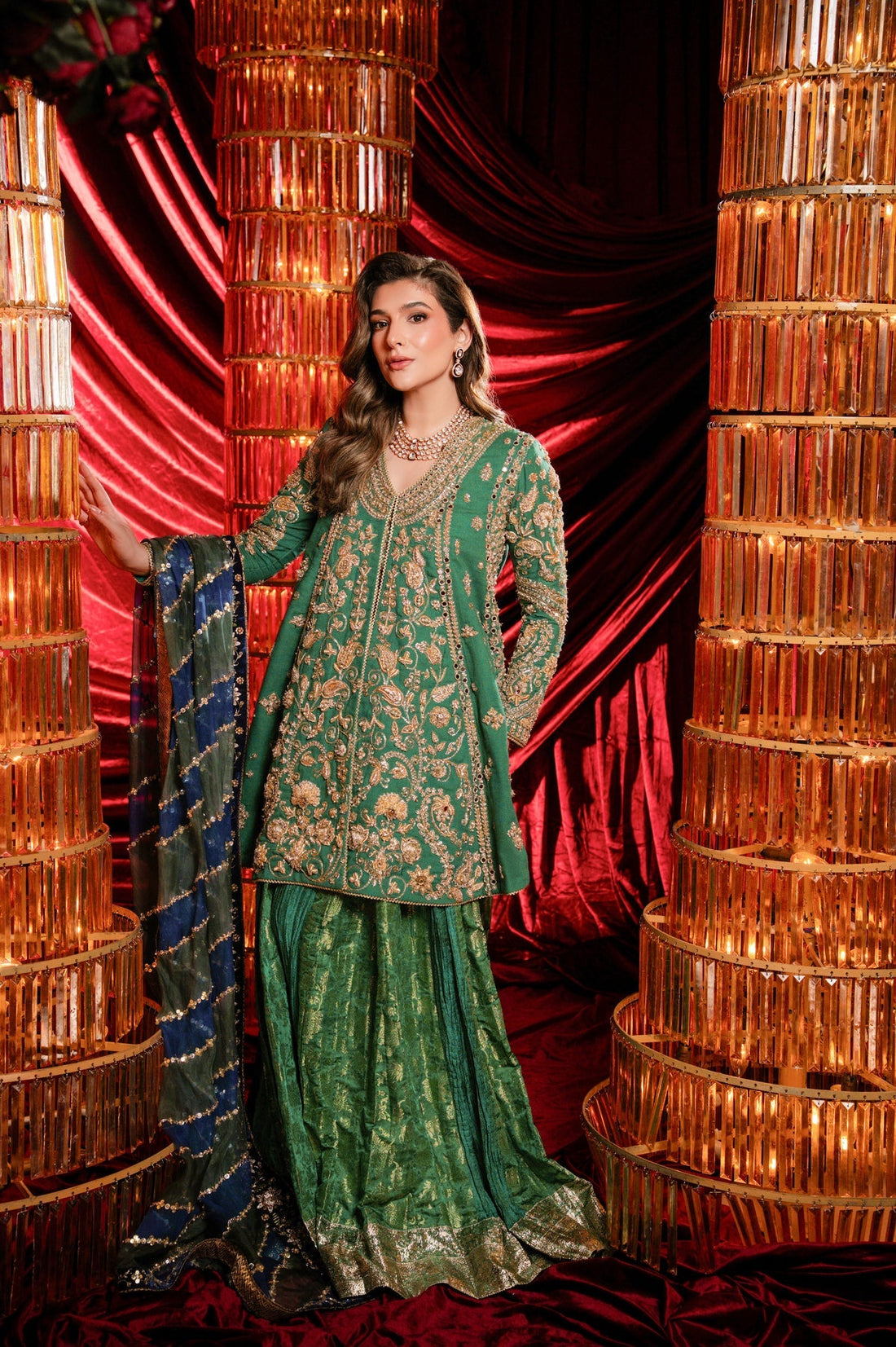 Sable Vogue | Laal Bagh Bridal Collection | SLB-2061 - by Libasekhas UK - Registered Vendor of : Sable Vogue - 100% Original Designer Dress