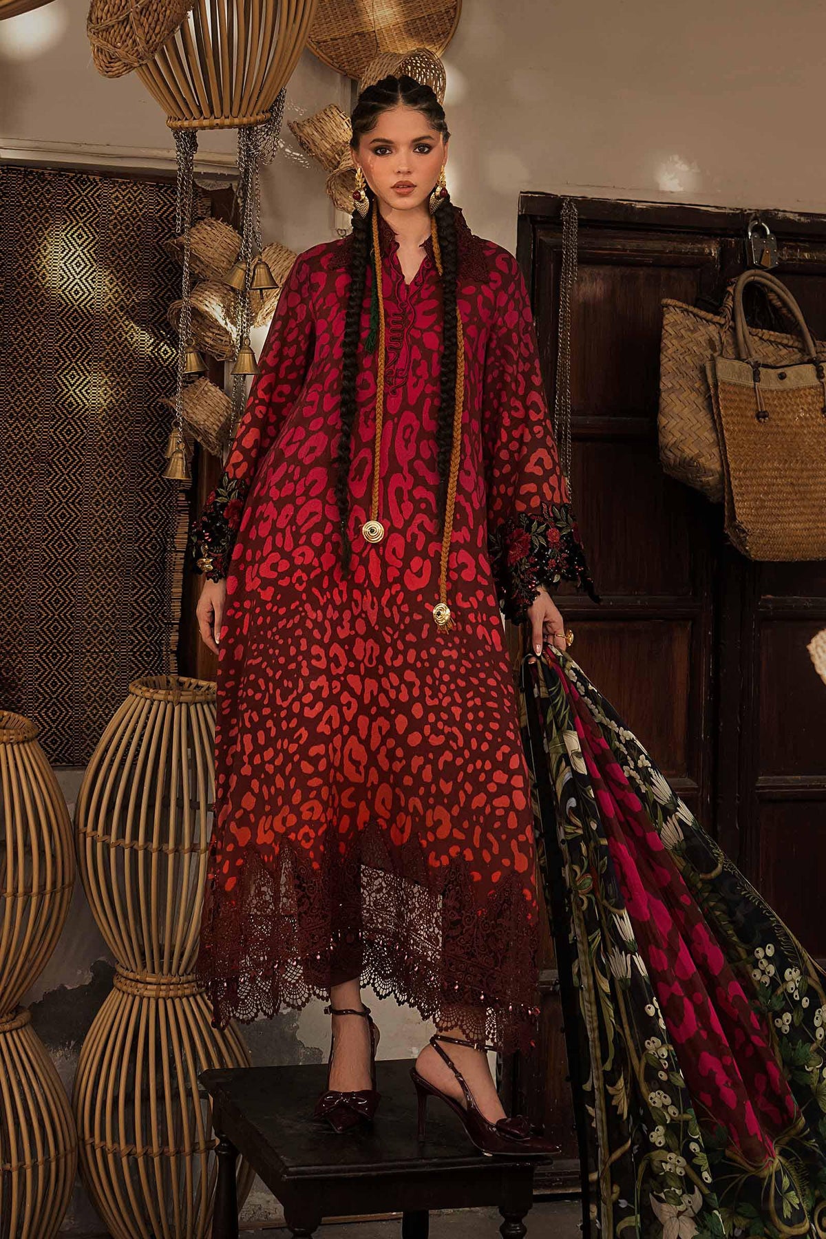 Maria B | M Prints Winter Fall 2026 | MPT-3101-A - by Libasekhas UK - Registered Vendor of : Maria B - 100% Original Designer Dress