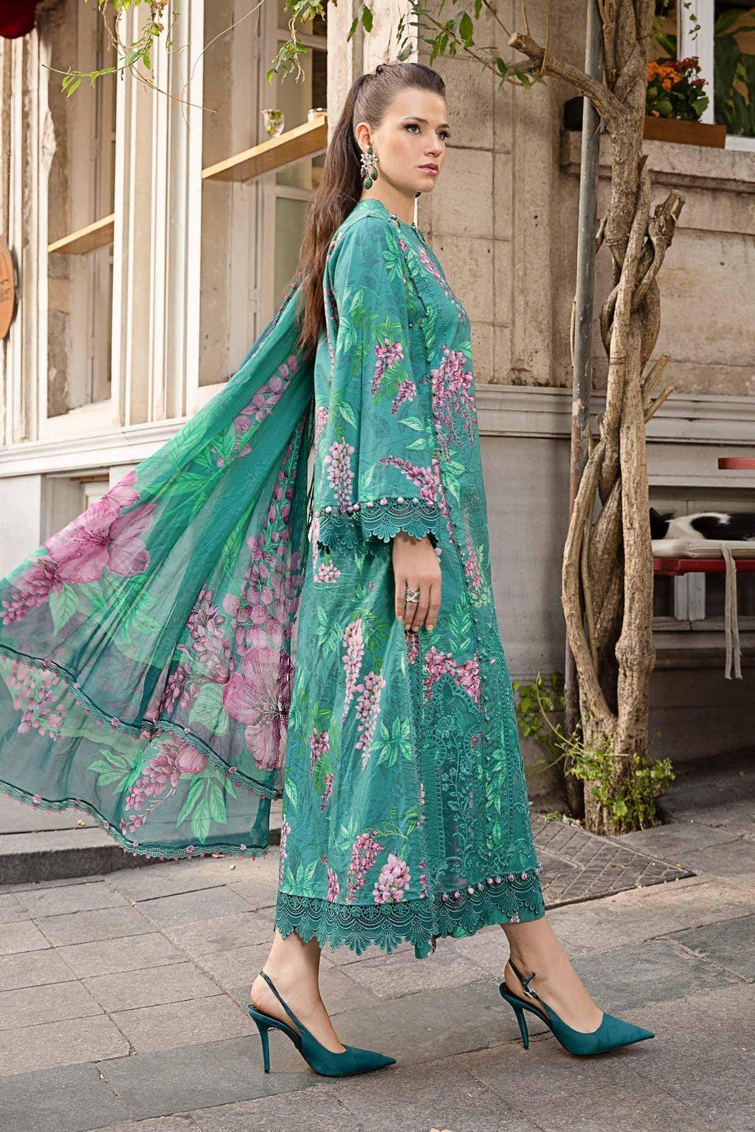 Maria B | M Prints Fall Edit 24 | MPT-2301-A - by - Libasekhas UK - Registered Vendor of : Maria B - 100% Original Designer Dresss