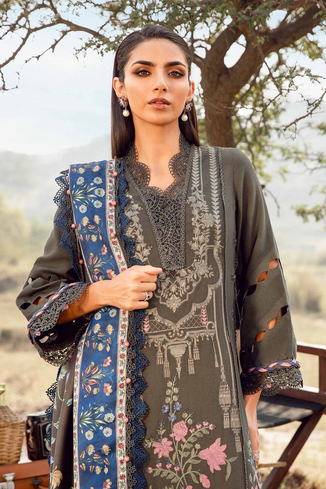 Maria B | M Prints Winter 24 | MPT-2401-A - by - Libasekhas UK - Registered Vendor of : Maria B - 100% Original Designer Dresss