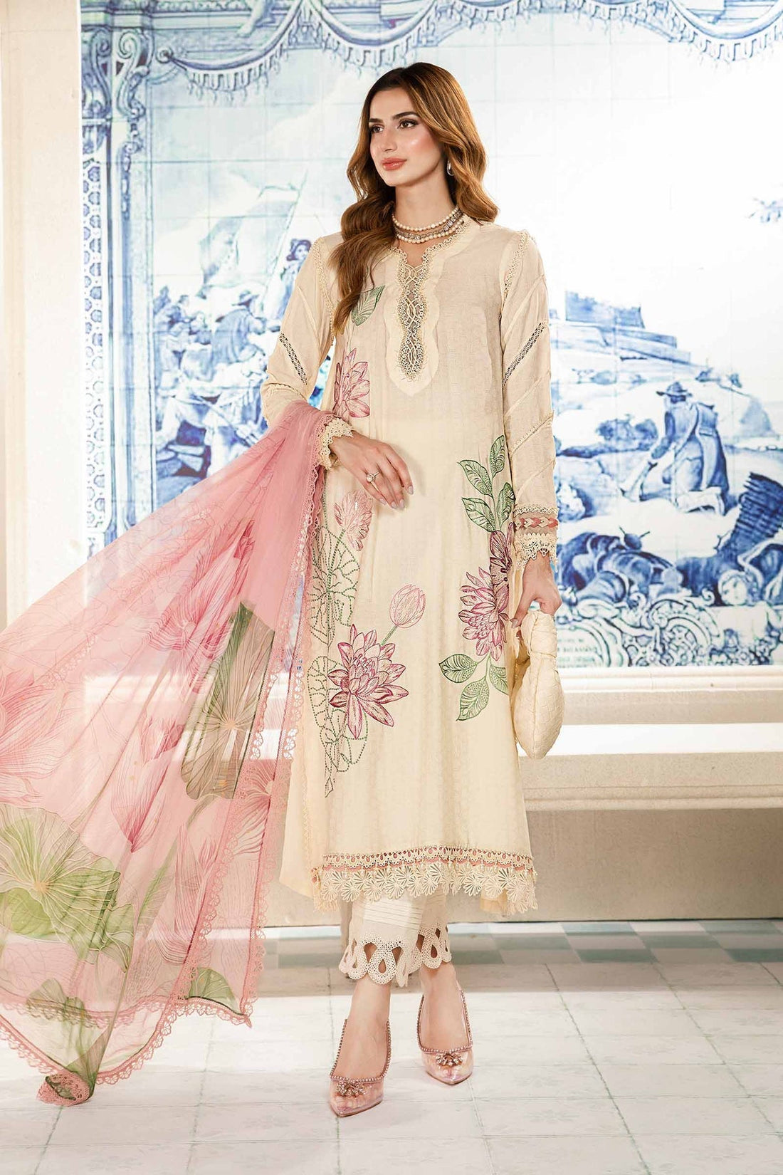 Maria.B | M Print Eid Edit | MPT-2201-A - by - Libasekhas UK - Registered Vendor of : Maria B - 100% Original Designer Dresss