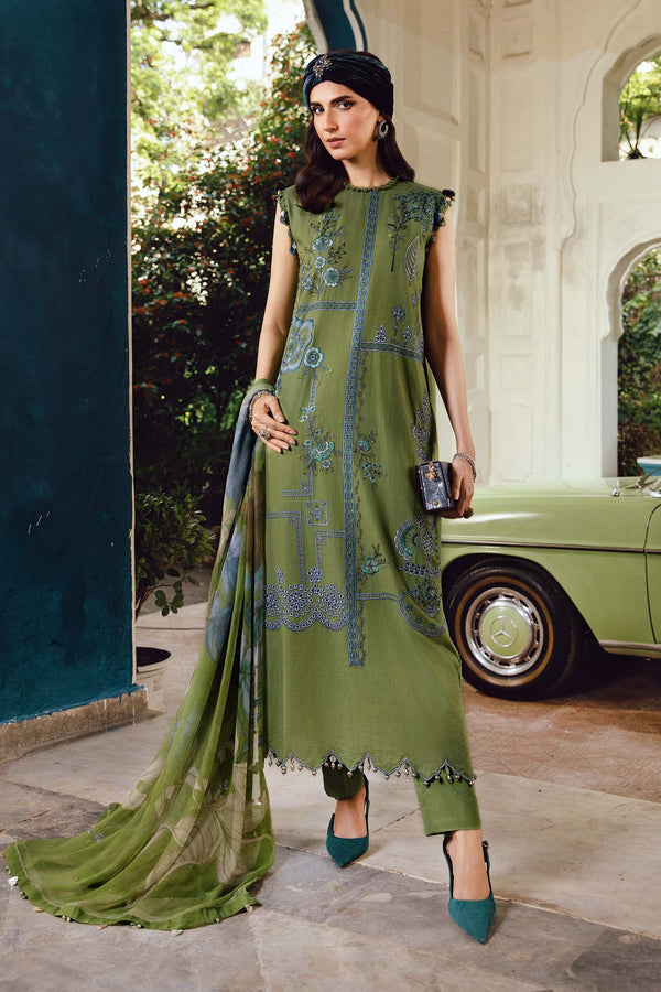 Maria B | M Prints Winter 25 |  MPT-2701-A - by Libasekhas UK - Registered Vendor of : Maria B - 100% Original Designer Dress