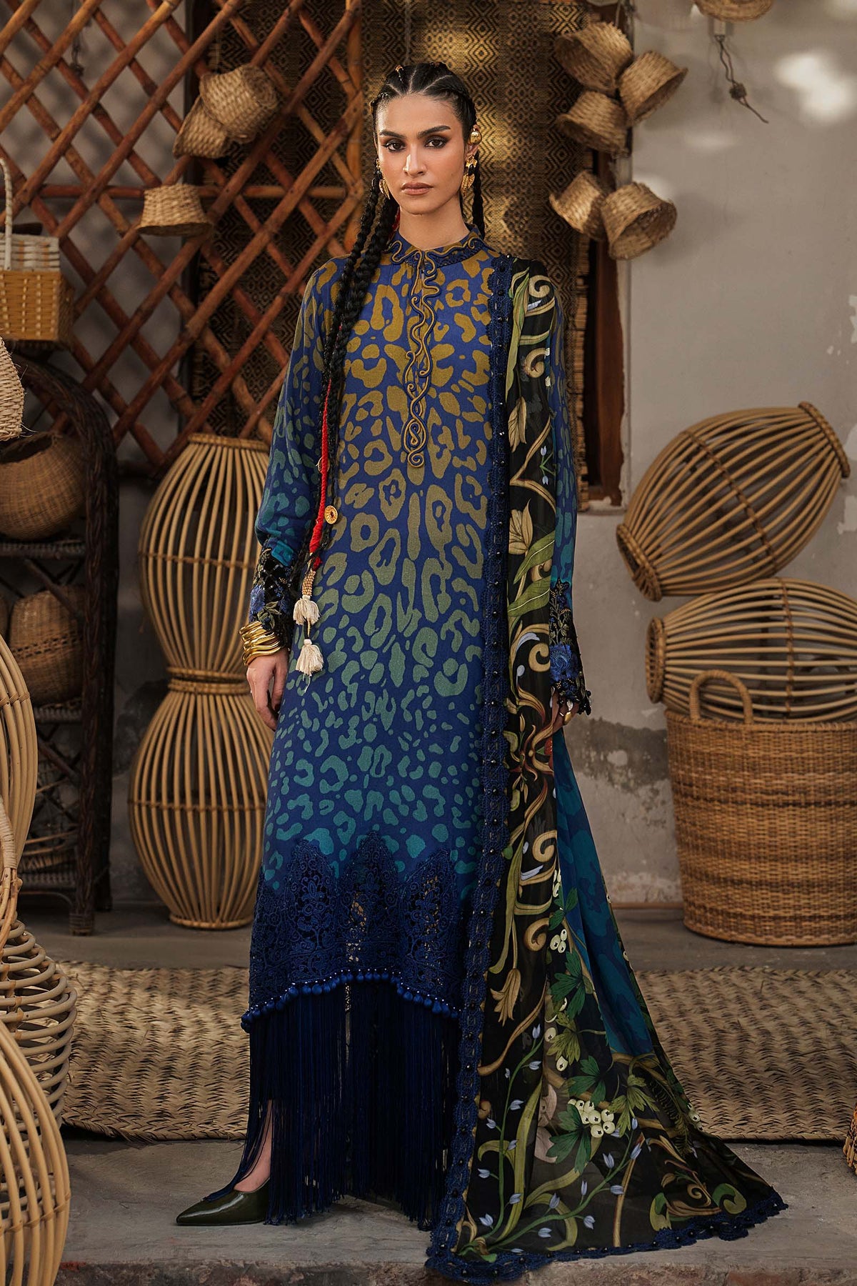 Maria B | M Prints Winter Fall 2026 | MPT-3101-B - by Libasekhas UK - Registered Vendor of : Maria B - 100% Original Designer Dress