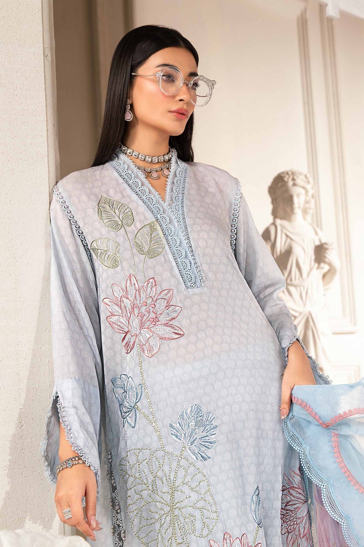 Maria.B | M Print Eid Edit | PT-2201-B - by - Libasekhas UK - Registered Vendor of : Maria B - 100% Original Designer Dresss