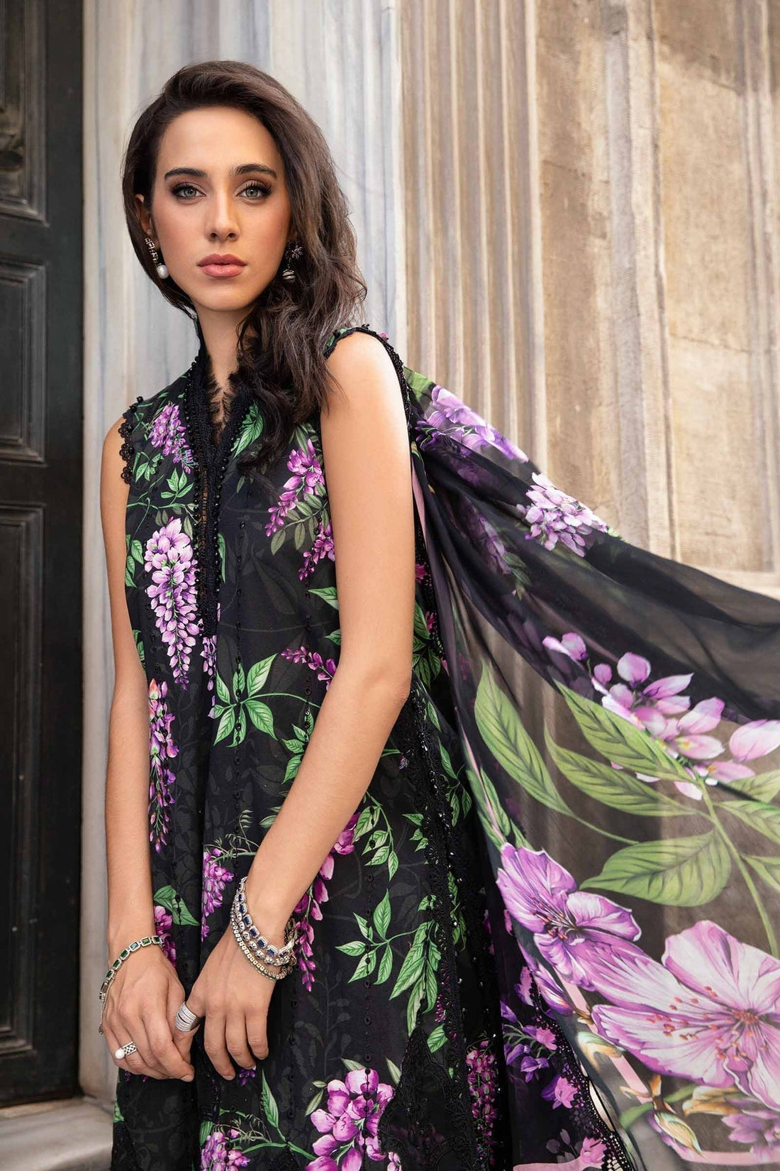 Maria B | M Prints Fall Edit 24 | MPT-2301-B - by - Libasekhas UK - Registered Vendor of : Maria B - 100% Original Designer Dresss