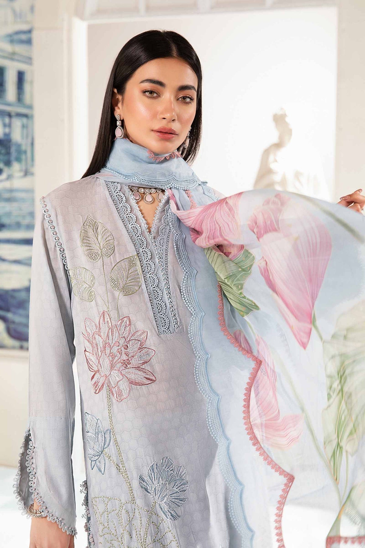 Maria.B | M Print Eid Edit | PT-2201-B - by - Libasekhas UK - Registered Vendor of : Maria B - 100% Original Designer Dresss
