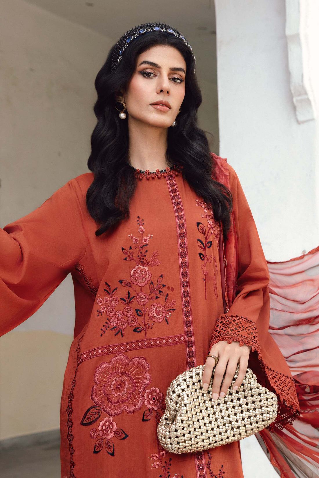 Maria B | M Prints Winter 25 | MPT-2701-B - by Libasekhas UK - Registered Vendor of : Maria B - 100% Original Designer Dress