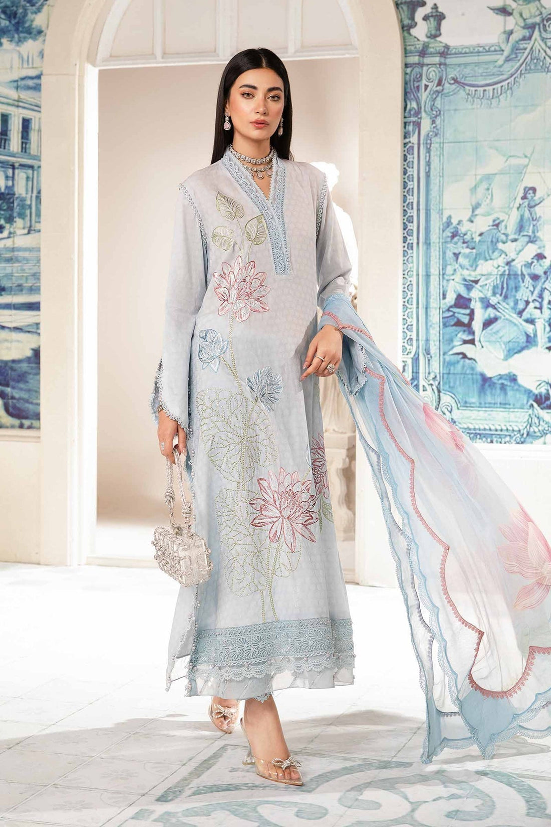 Maria.B | M Print Eid Edit | PT-2201-B - by - Libasekhas UK - Registered Vendor of : Maria B - 100% Original Designer Dresss