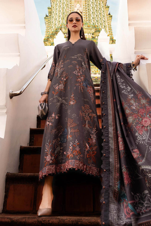 Maria B | M Prints Winter 25 | MPT-2801-B - by Libasekhas UK - Registered Vendor of : Maria B - 100% Original Designer Dress