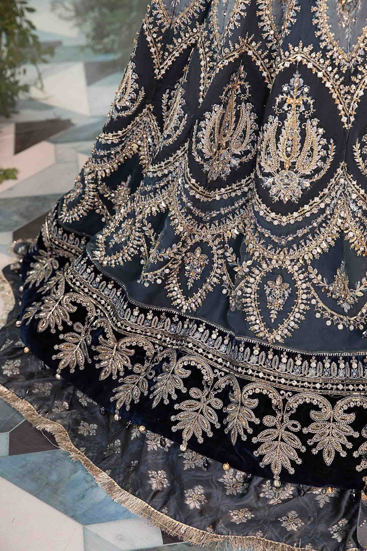 Maria B | Mbroidered Formals 24| Organza Suit | BD-2901 - by - Libasekhas UK - Registered Vendor of : Maria B - 100% Original Designer Dresss