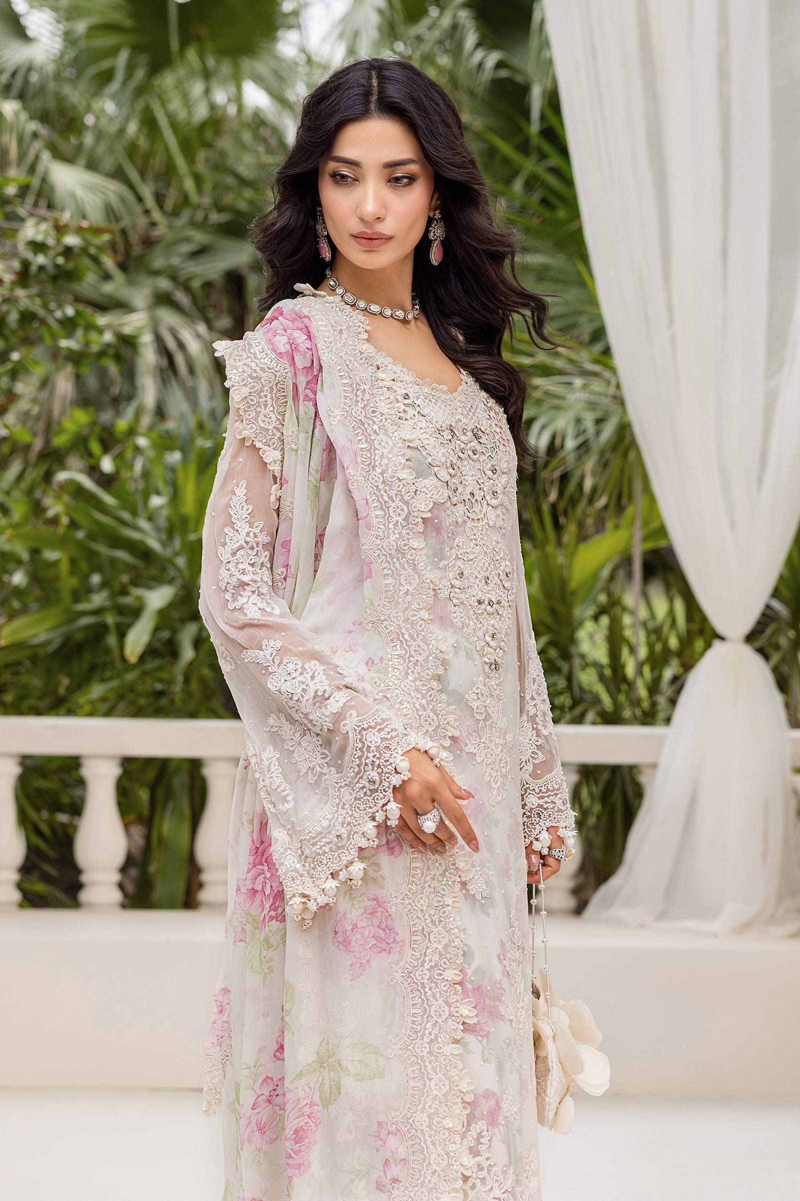 Maria B | Chiffon Formals 25 | MPC-25-101 - by Libasekhas UK - Registered Vendor of : Maria B - 100% Original Designer Dress