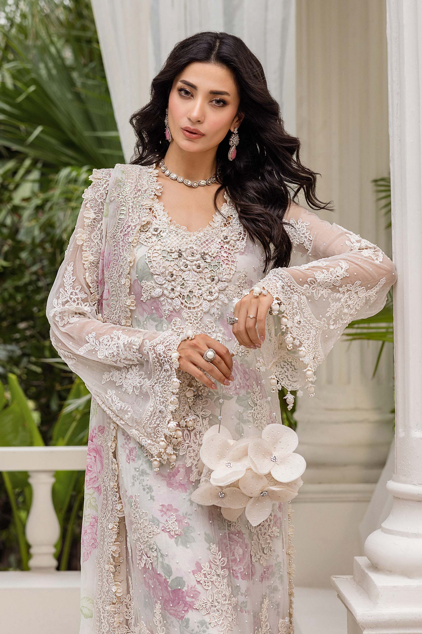 Maria B | Chiffon Formals 25 | MPC-25-101 - by Libasekhas UK - Registered Vendor of : Maria B - 100% Original Designer Dress