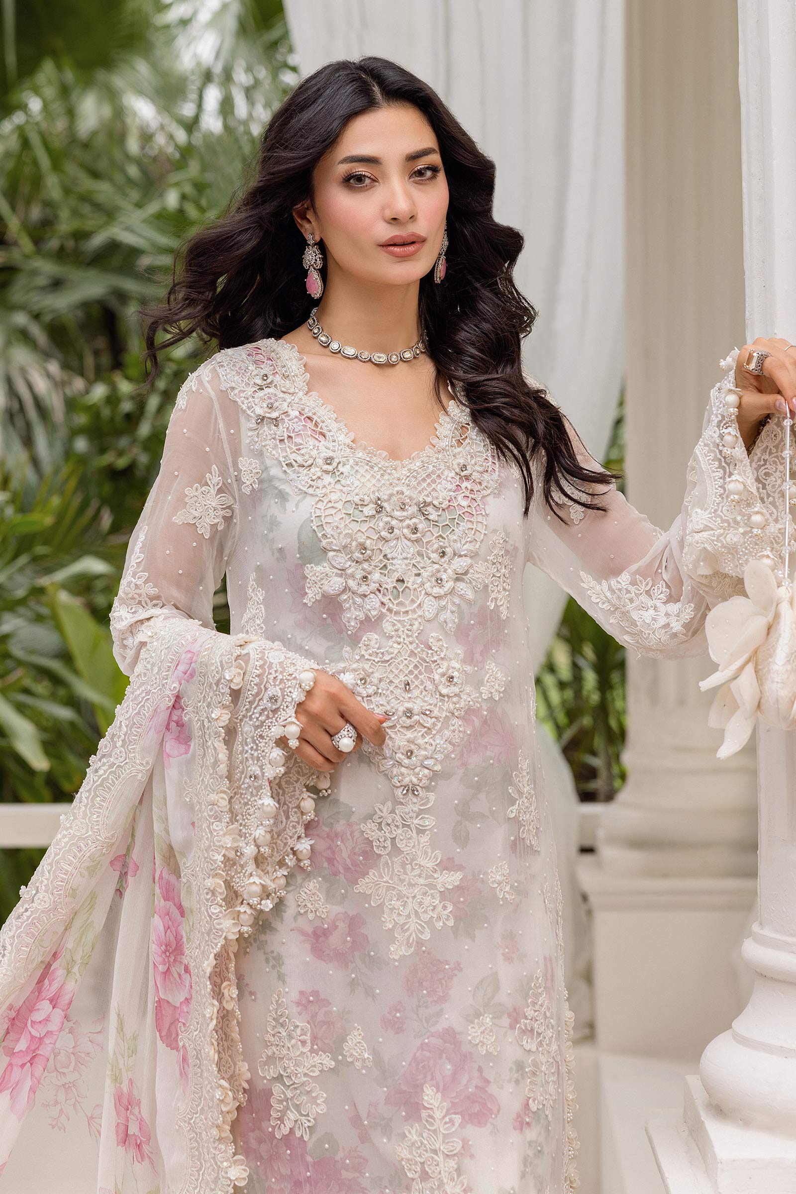 Maria B | Chiffon Formals 25 | MPC-25-101 - by Libasekhas UK - Registered Vendor of : Maria B - 100% Original Designer Dress