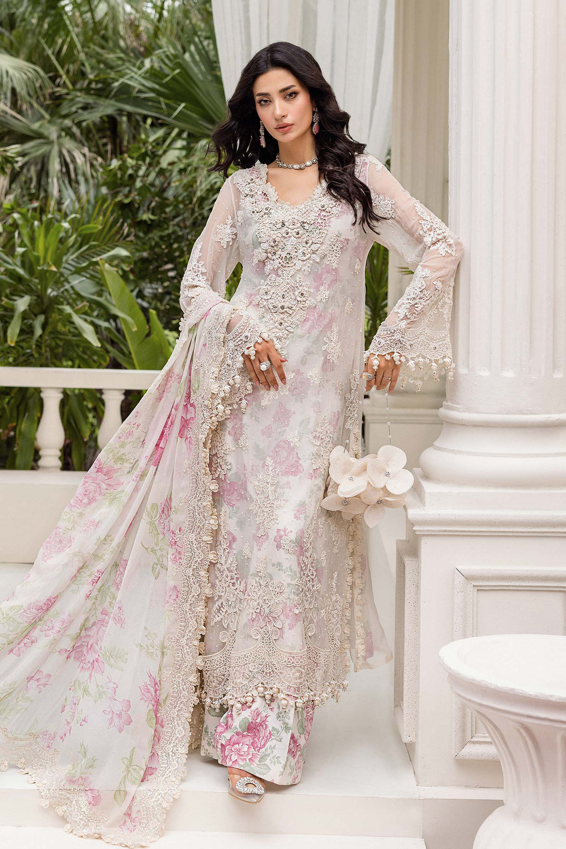 Maria B | Chiffon Formals 25 | MPC-25-101 - by Libasekhas UK - Registered Vendor of : Maria B - 100% Original Designer Dress