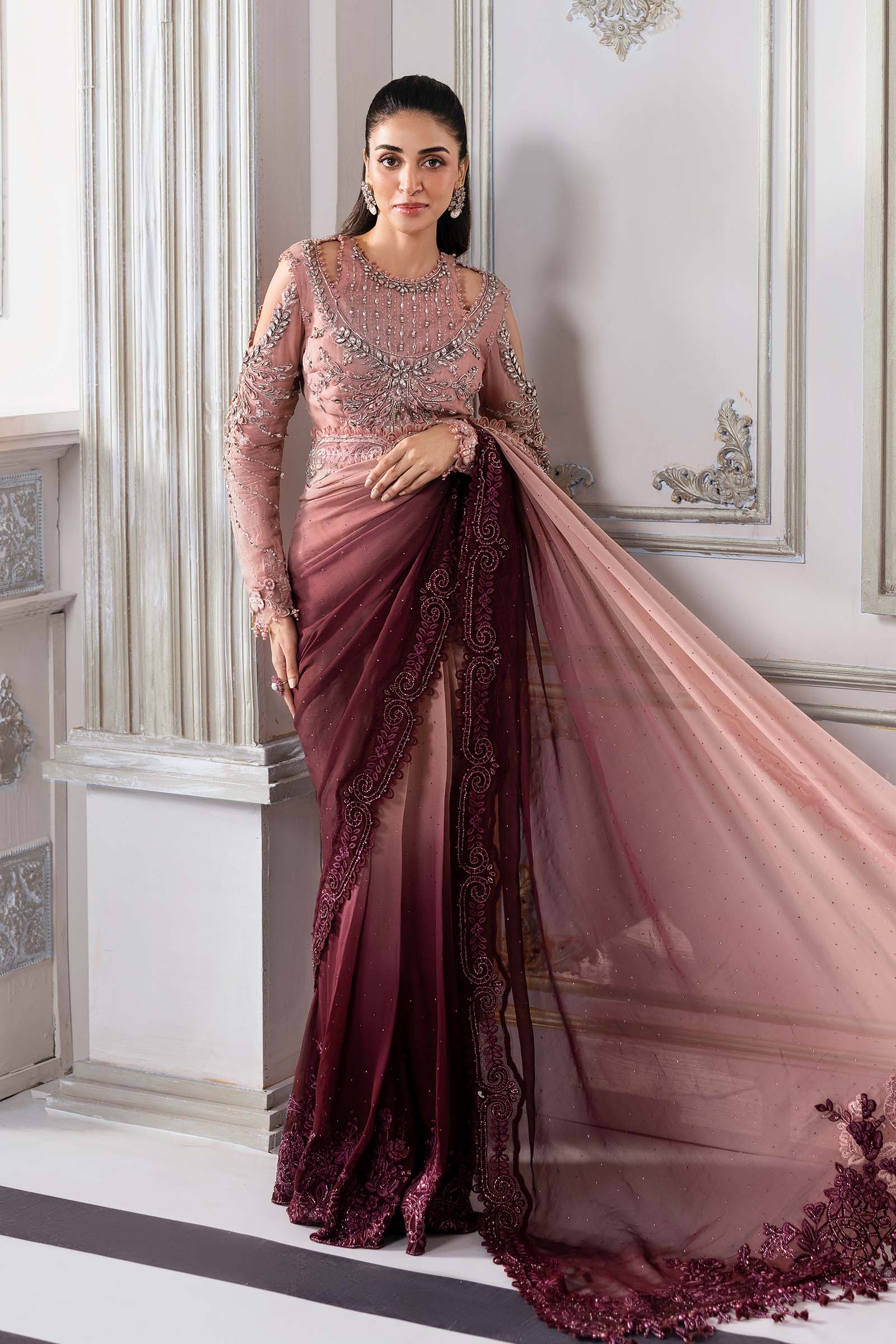 Maria B | Mbroidered 2025 | BD-3001 - by - Libasekhas UK - Registered Vendor of : Maria B - 100% Original Designer Dresss