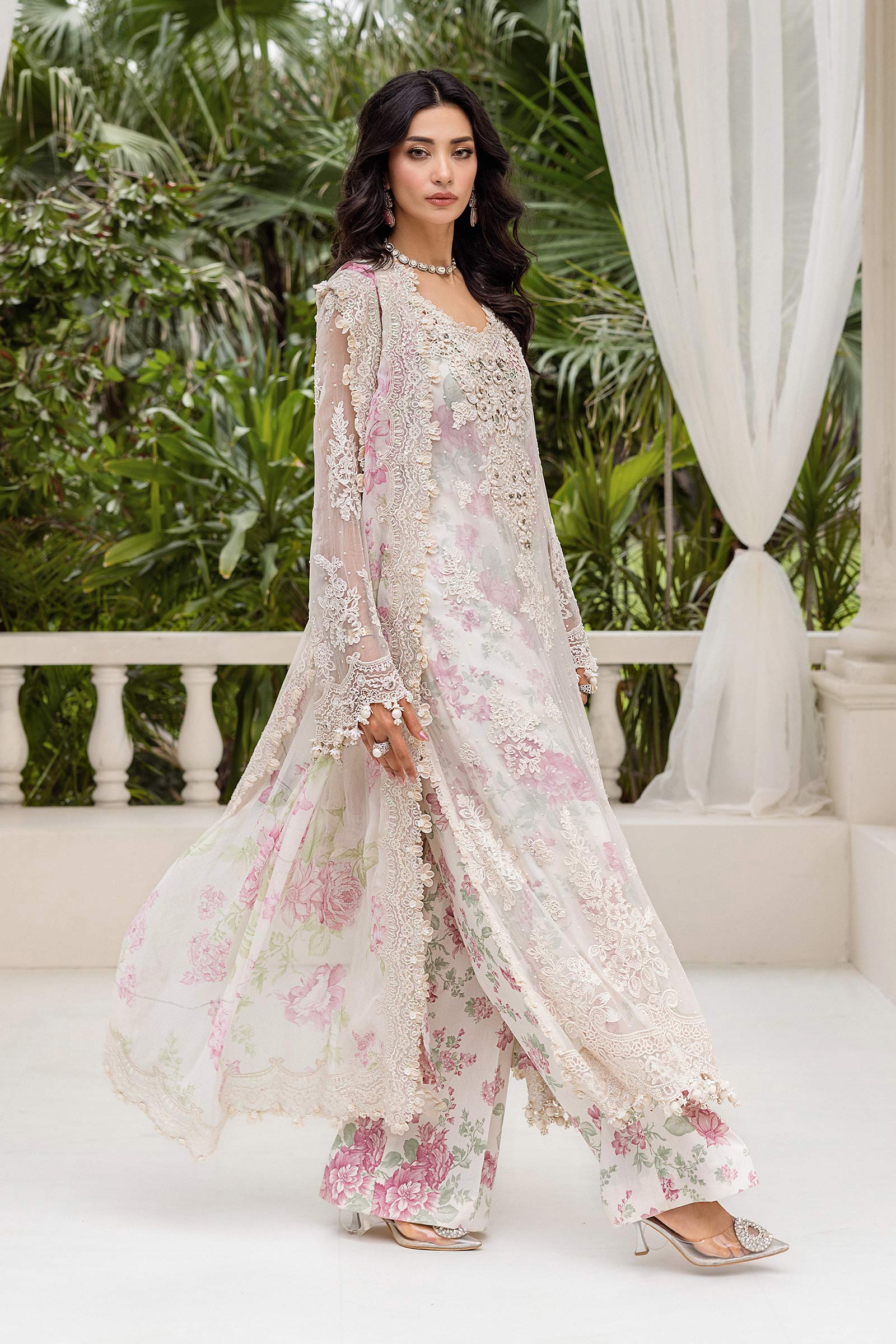 Maria B | Chiffon Formals 25 | MPC-25-101 - by Libasekhas UK - Registered Vendor of : Maria B - 100% Original Designer Dress