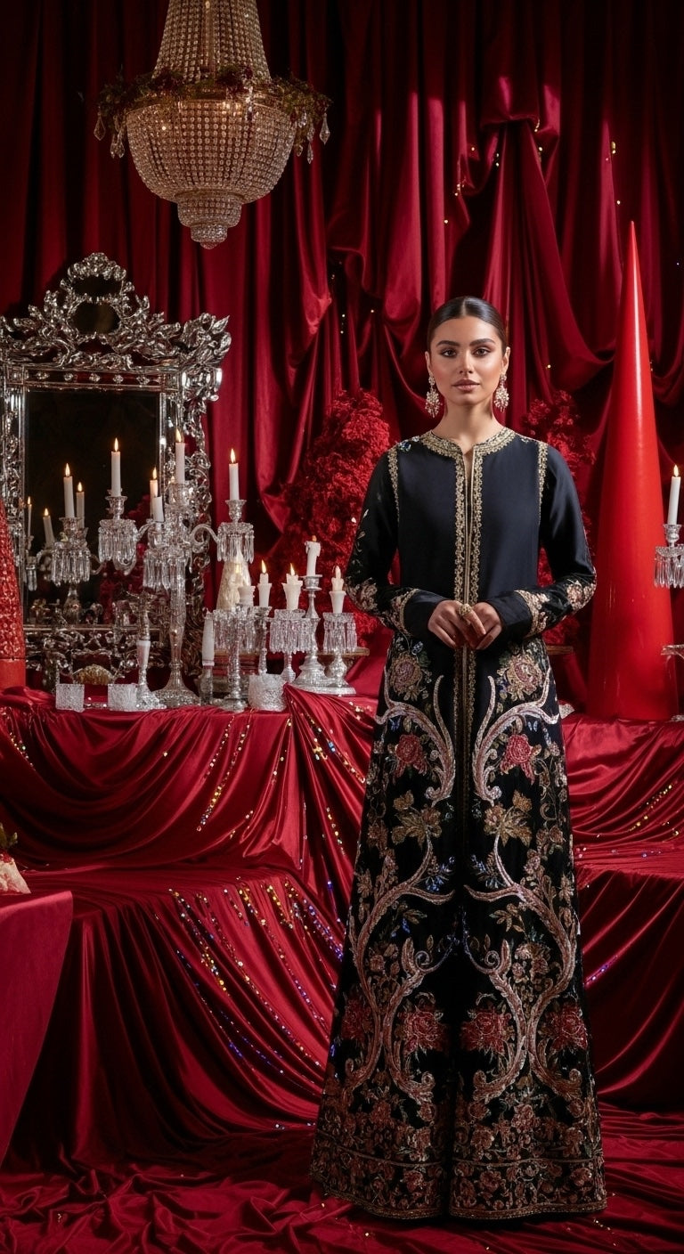Sable Vogue | Laal Bagh Bridal Collection | SLB-1570 - by Libasekhas UK - Registered Vendor of : Sable Vogue - 100% Original Designer Dress