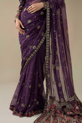 Maria B | Soiree Formals | WFS-09-01-Purple - by Libasekhas UK - Registered Vendor of : Maria B - 100% Original Designer Dress