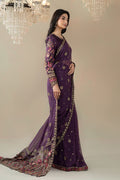 Maria B | Soiree Formals | WFS-09-01-Purple - by Libasekhas UK - Registered Vendor of : Maria B - 100% Original Designer Dress