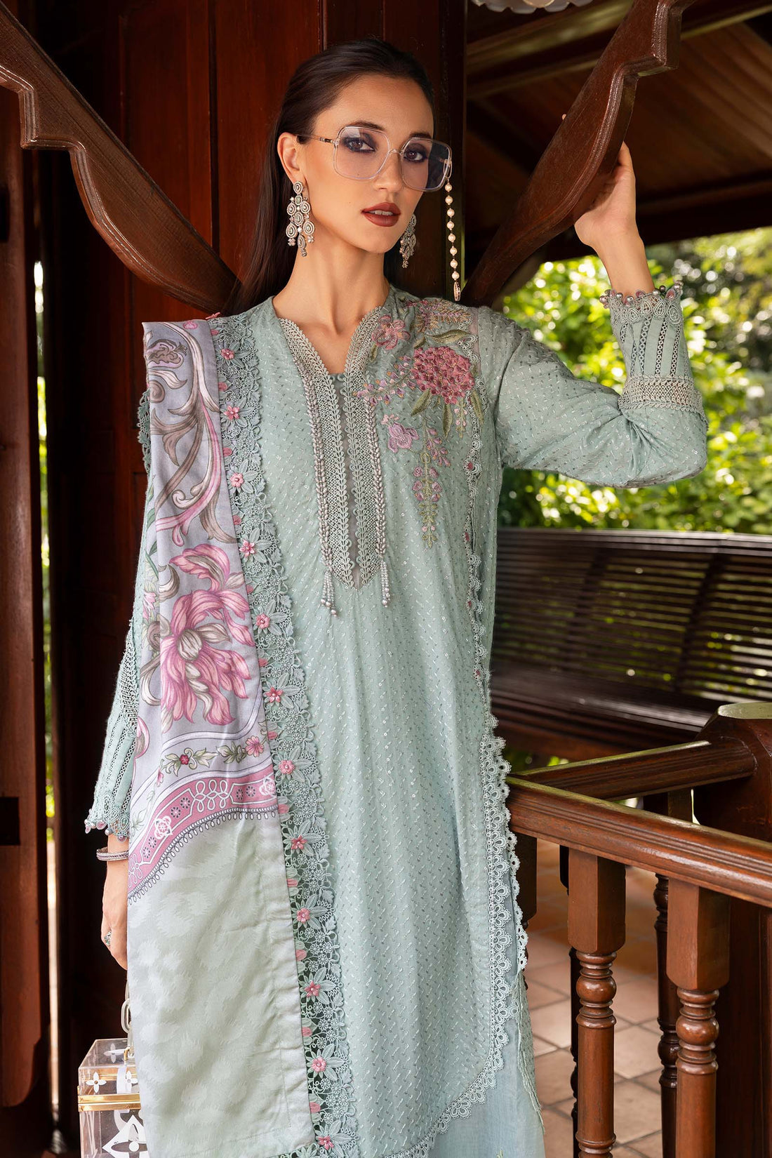 Maria B | M Prints Winter 25 | MPT-2802-A - by Libasekhas UK - Registered Vendor of : Maria B - 100% Original Designer Dress