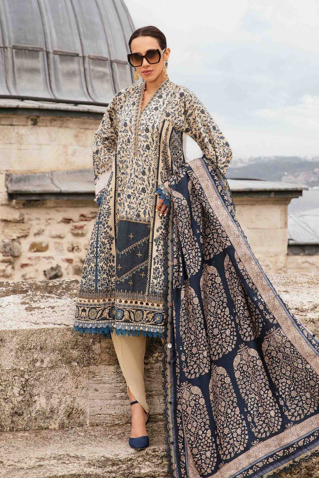 Maria B | M Prints Fall Edit 24 | MPT-2302-A - by - Libasekhas UK - Registered Vendor of : Maria B - 100% Original Designer Dresss