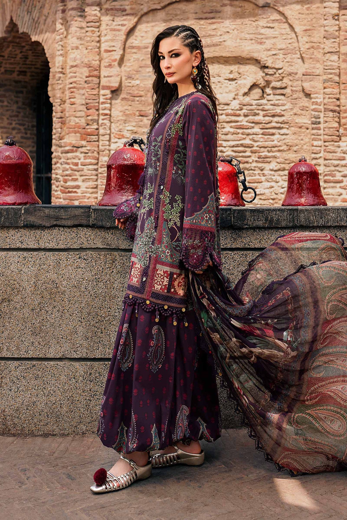 Maria B | M Prints Winter Fall 2026 | MPT-3102-B - by Libasekhas UK - Registered Vendor of : Maria B - 100% Original Designer Dress