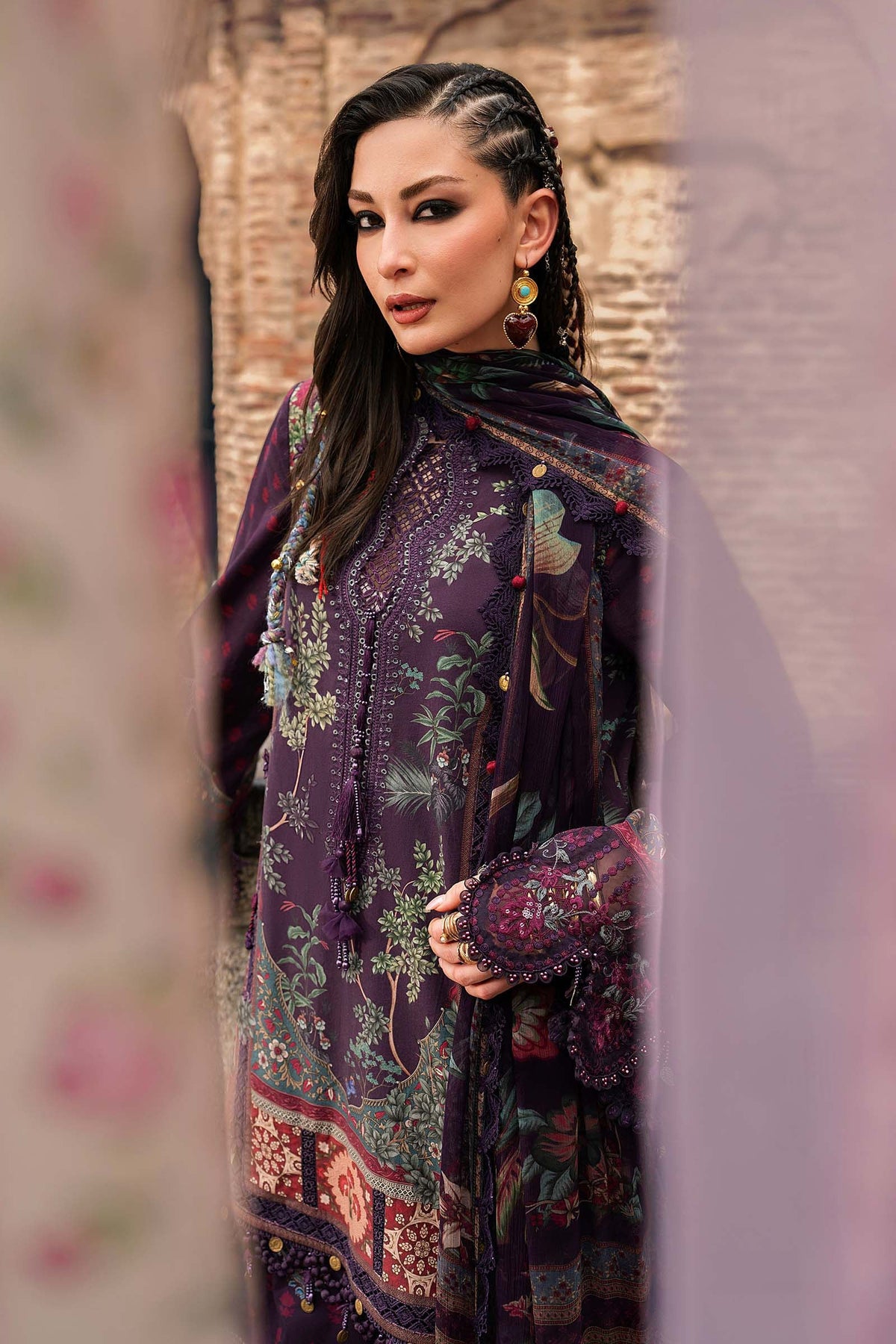 Maria B | M Prints Winter Fall 2026 | MPT-3102-B - by Libasekhas UK - Registered Vendor of : Maria B - 100% Original Designer Dress