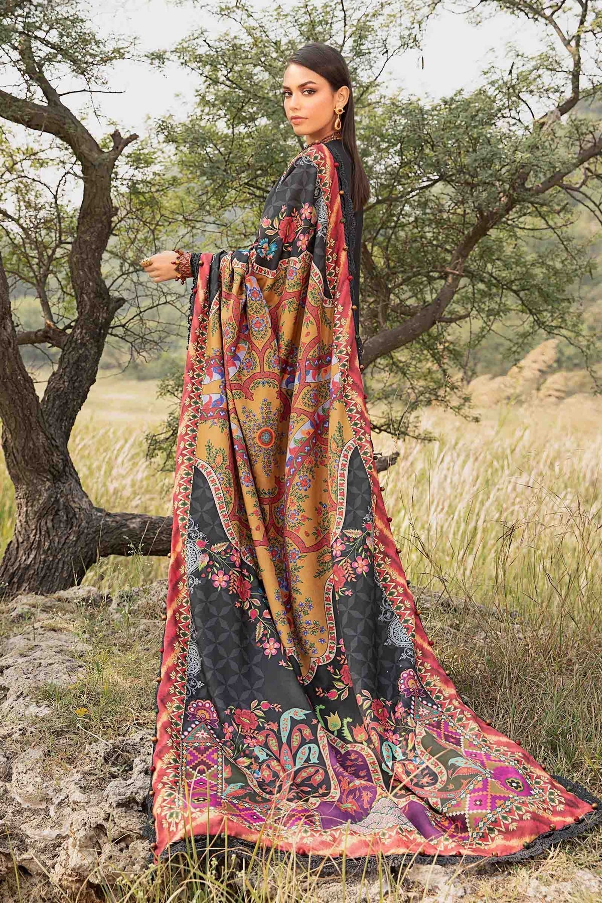 Maria B | M Prints Winter 24 | MPT-2402-B - by - Libasekhas UK - Registered Vendor of : Maria B - 100% Original Designer Dresss