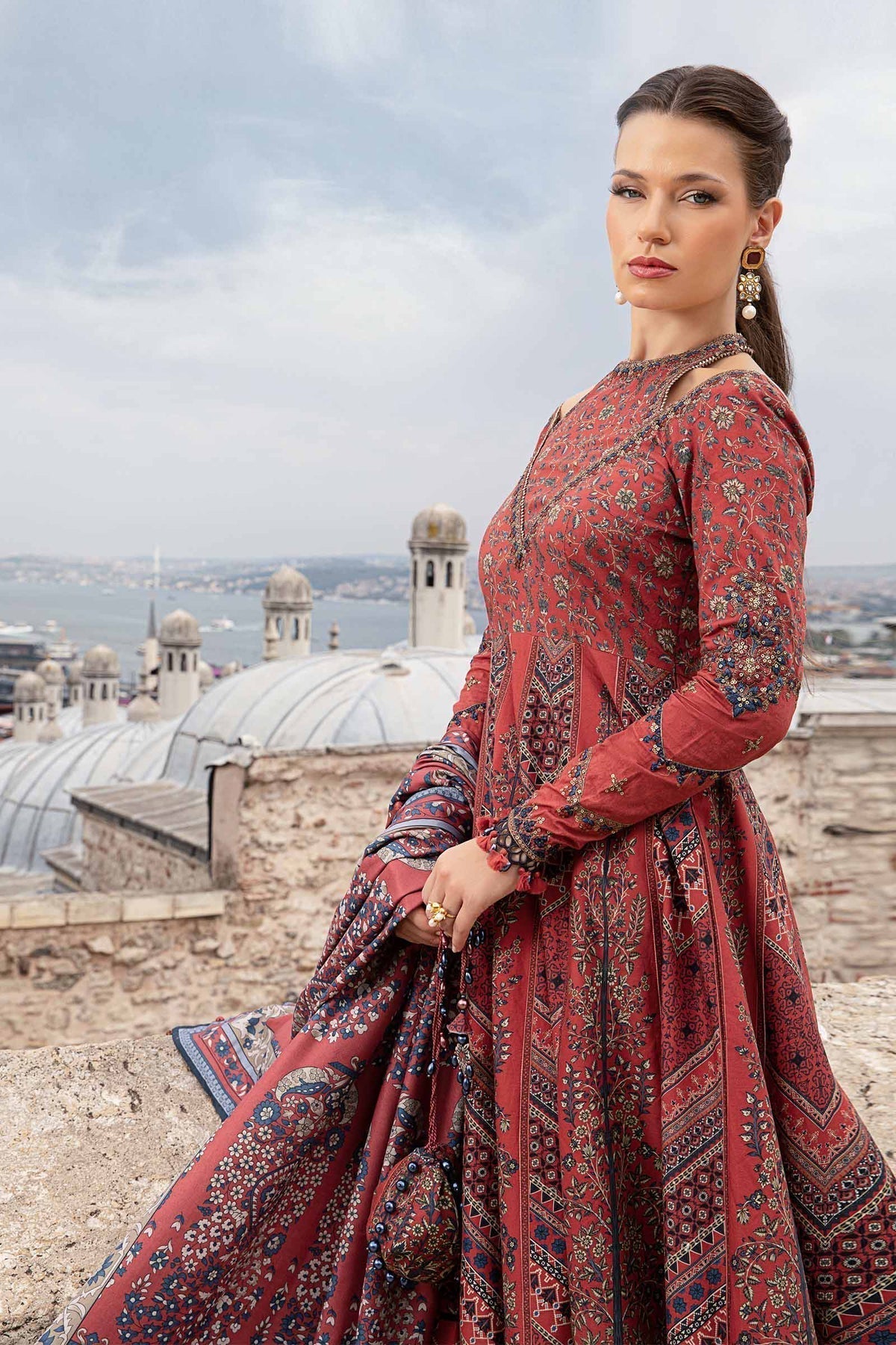 Maria B | M Prints Fall Edit 24 | MPT-2302-B - by - Libasekhas UK - Registered Vendor of : Maria B - 100% Original Designer Dresss