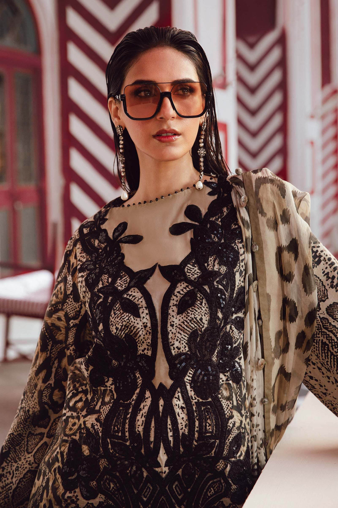 Maria B | M Prints Winter 25 | MPT-2702-B - by Libasekhas UK - Registered Vendor of : Maria B - 100% Original Designer Dress